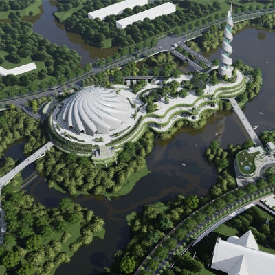 Masjid Negara IKN Nusantara Terinspirasi Pusaran Sorban, Galaksi Bima Sakti dan 99 Asmaul Husna